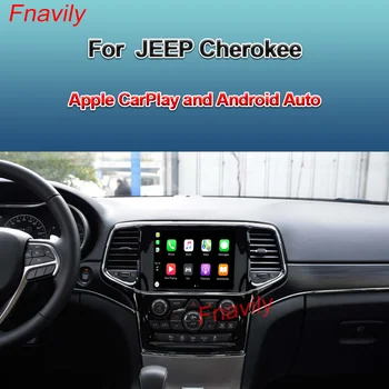 Fnavily OEM Moderniseerimiseks Traadita CarPlay Kasti Waze Google ' i Kaardil JEEP Cherokee Apple CarPlay Ja Android Auto Retrofit Kit +