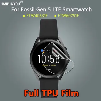Fossiilsete Gen 5 Gen5 LTE Smartwatch FTW60751F FTW40531F Ultra Clear Õhuke Pehme TPU Hüdrogeeli Film Screen Protector -Mitte Klaasist