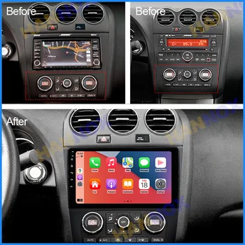 HANNOX Android DSP 2Din GPS Car Multimedia Player 2008 2009 2010-2012 Nissan Teana ALTIMA Toetada Peegel link WIFI, BT