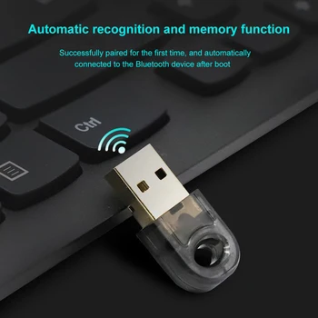 Juhtmeta USB 5.0 Bluetooth-ühilduva Adapter, DC 5V Kaasaskantavad Juhtmeta USB Adapter Mini PC Arvuti Sülearvuti Kõlar, Kõrvaklapid