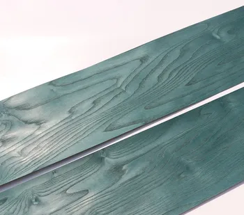 Looduslik Ehtsad Värvitud Tuhk spooniga Suurepärane Paneel EP 19x250cm Kudede Toetus on 0.3 mm Paks, C/C Paabulind Roheline