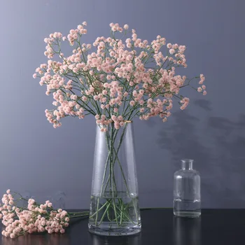 Simulatsioon Plastikust Mitme otsaga Gypsophila Kunstlikku Lille DIY Pulm Kimp Kodu elutoas söögilaud Aed Võltsitud Taim