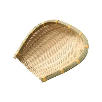 Talumaja Bambusest Kudumine Korvi Avatud Bambusest Sõela Handwoven Kuivatamine Bambusest Korvi Puu-Ja Köögivilja Säilitamine