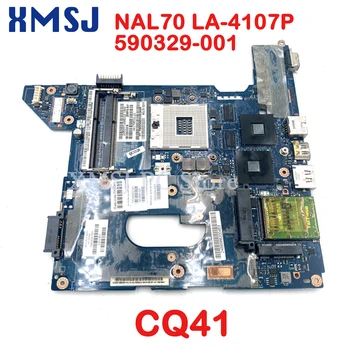 XMSJ NAL70 LA-4107P 590329-001 HP Compaq CQ41 Sülearvuti Emaplaadi HM55 DDR3 HD4350 GPU tasuta CPU main board kogu katse