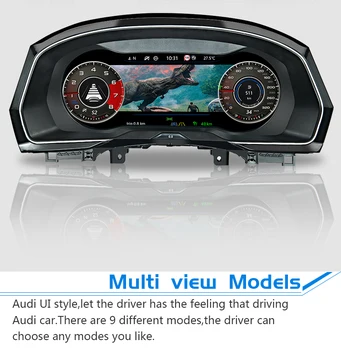 Volkswagen Tiguan 2014 mk1 diisel Teramont Variant LCD Android Vahend Auto Armatuurlaua Ekraanil Intelligentne Multimeedia 3