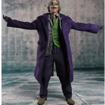 1/6 Skaala Joker Kostüüm Dark Knight Lilla Mantel Riiete Komplekt 12inches Tegevus Joonis Keha Tarvikud DIY Stiilis CGL C-02