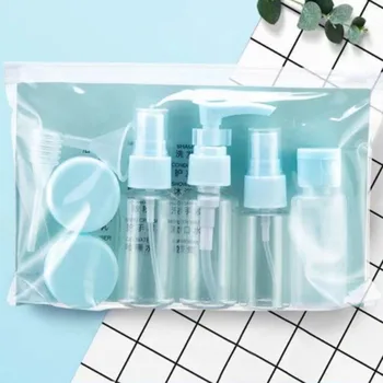 11pcs/Set Reisi Mini Meik Kosmeetika näokreem Pudelid Plastikust Läbipaistev Tühi moodustavad Konteineri Reisi Tarvikud