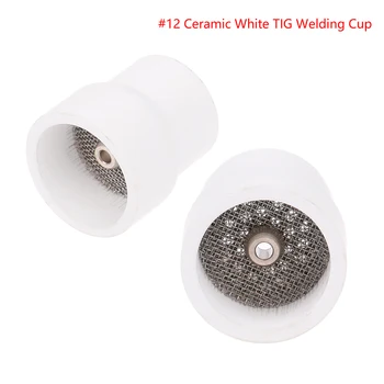 12#&16# Valge Keraamiline Düüs Alumiiniumoksiidi Cup WP9/20/17/18/26 Tig Keevituse Põleti Cup