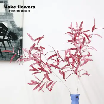 1tk olive branch simulatsiooni lill, taim stseeni paigutus kodu kaunistamiseks võltsitud taimed