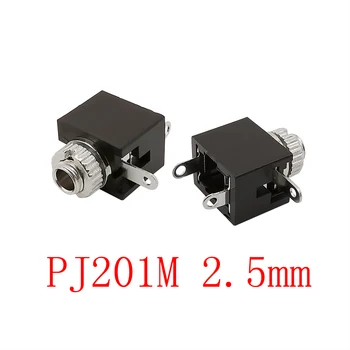 2/5tk PJ-201M 2,5 mm Audio-Emane Pistik 3 Pin DIP Heli Kõrvaklappide Pesa Pesa Mono Kanal Pistikud PJ201M