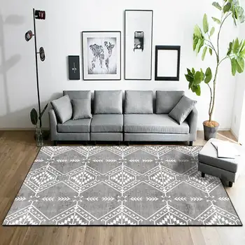 200*300cm mood lihtne ins-halli-valge geomeetriline etnilise homestay stiilis elutuba, magamistuba öö vaip põranda matid