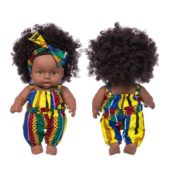 2021 Nukud Sobivad Africanreborn silikoon viny 8inch tüdruk poupee boneca beebi pehme mänguasi tüdruk todder 0