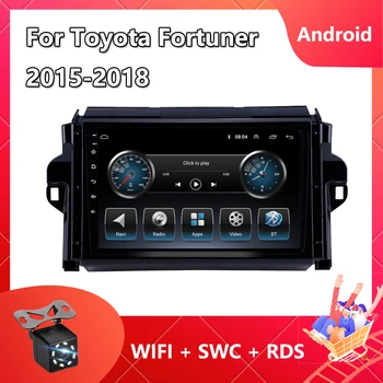 2Din autoraadio Toyota Fortuner 2015-2018 Carplay Android Navigatsiooni GPS Multimeedia Video Player 8-Core ROM RAM 8 GB+USB 256GB