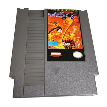 Aladdin3-Mäng Cartridge Jaoks Konsool Ühe kaardi 72 Pin NTSC ja PAL Mängukonsool