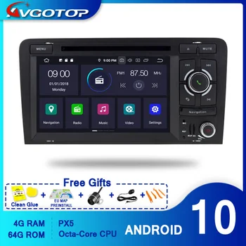 AVGOTOP Android 10 Auto DVD Mängija Mms AUDI A3 2003-2013 Carplay Bluetooth GPS Multimeedia