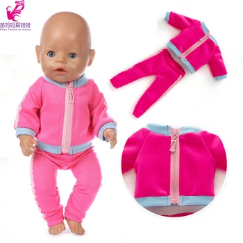 Baby Doll Riided Lukuga Mantel 18 Tolline Nukk Riided Sport Kampsun