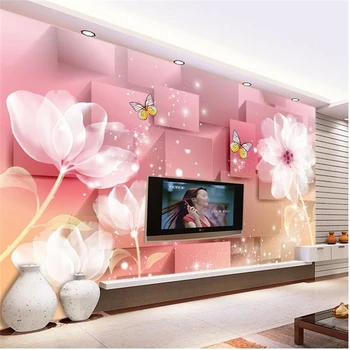 beibehang 3d stereoscopic romantiline lille-Europe TV taustaks tapeet elutoas, magamistoas seina-paber papel pintado