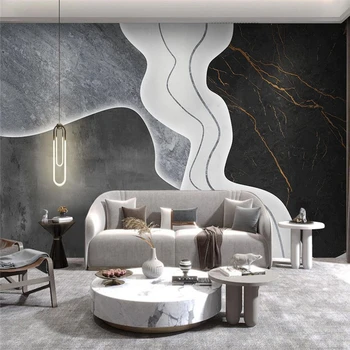 beibehang kohandatud Kerge luksus marmor geomeetriline seinamaaling tapeet magamistuba diivan taust de papel parede 3D seina paprs tuba decor