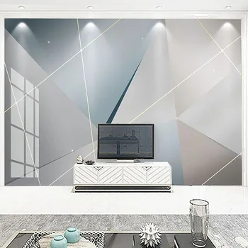 Custom Foto Tapeet 3D-Kerge Luksuslik Geomeetriliste Ridade Kokkuvõte Seinamaaling elutoas TV Diivan Magamistuba Home Decor De Papel Parede 3 D