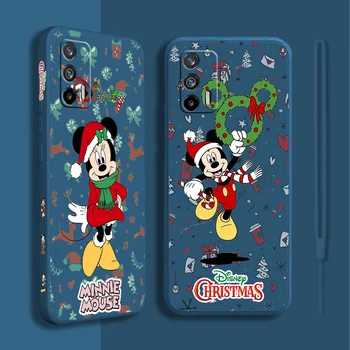 Disney Jõulud Miki Hiir Telefoni Puhul Realme 9i 8i 7i Ülemaailmse 6S 6i 5i 5 Narzo 50i 50A Pro Plus Vedelik Vasakule Trossi Kate