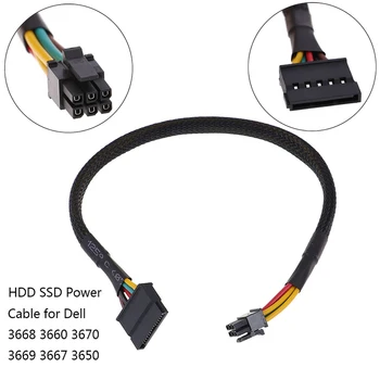 HDD SSD power kaabel 6 Pin, SATA 15Pin converter kaabel dell 3667 3668 3650 Harde Schijf Voeding Sata Naar Liidese Adapter