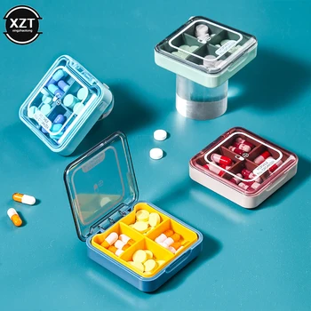 Kaasaskantav Mini Pill Karp koos kaanega Leibkonna Loobuda Pill Juhul Väljas Reisi Suletud pakendis Väikese Meditsiinilise Mahuti