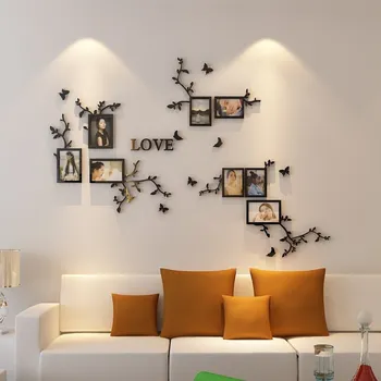 Loominguline INS armuelu foto raami DIY laste tuba magamistuba, elutuba TV taust seina kaunistamiseks 3D akrüül seina kleebis