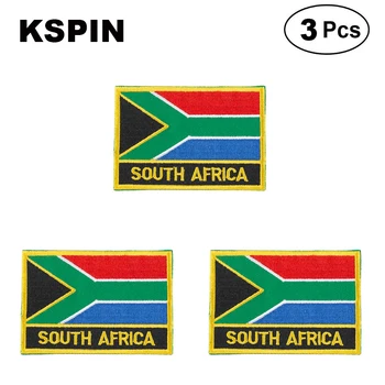 Lõuna-Aafrika Nelinurkne Kuju Lipu tikitud plaastrid lipu plaastrid riigi lipu plaastrid riietus DIY Teenetemärgi