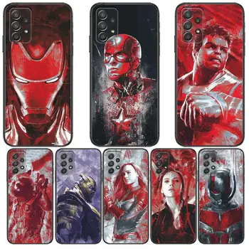 Marvel kangelane õlimaal Telefoni Juhul Kere Samsung Galaxy A70 A50 A51 A71 A52 A40 A30 A31 A90 A20E 5G a20s Must Kest Kunsti Cel