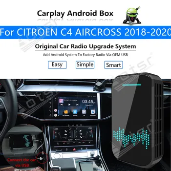 Näiteks CITROEN C4 AIRCROSS 2018-2020 Auto Multimeedia Mängija Android Süsteemi Peegel Link GPS Kaart Apple Carplay Wireless Dongle Ai Box