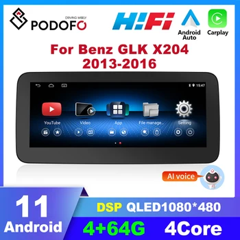 Podofo Android 11 Auto Raadio Benz GLK X204 2013-2016 Multimeedia Mängija, Stereo Carplay Autoradio GPS Navigation 4G