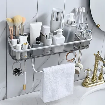Punch-tasuta Vannituba Riiul Šampoon Kosmeetika Rätik Ladustamise Rack Korraldaja Vann Nurgas Omanik majapidamistarbeid, Vannitoa Aksessuaarid