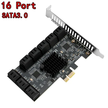 SATA PCIE 1X Adapter 10/16 Sadamate PCIE X1 X4 X8 X16, Et SATA 3.0 6Gbps Liides Määr Trassi Laiendamise Kaart, Arvuti Lauaarvuti