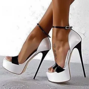 SHOFOO kingad,Ilus mood naiste kingad,umbes 14.5 cm kõrge kontsaga sandaalid, naiste sandaalid. Suvel naiste kingad. SUURUS:34-45