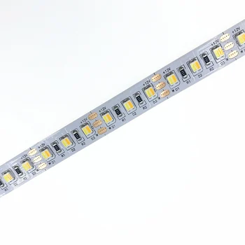 SMD3528 Värvi Temperatuur Reguleeritav & Juhitava LED Tuled DC12V WW+CW 2 värvi 1 LED-CCT LED Riba 120leds/m 19.2 W/m 5m/Reel