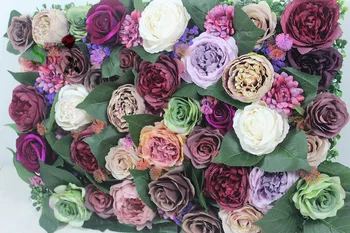 SPR uus disain 10tk/palju kvaliteetseid pulm 3D yiwu lill seina taustaks kunstlik roos hydrangea lilleseade