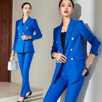 Suhkru värviline väike ülikond, ülikond (naiste 2022 varasügisel uue korea versiooni professional wear, topelt karavan töö ülikond, kaks