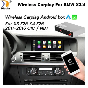 Traadita Android Auto ja Apple Carplay Dekoodri Moodulit BMW X3 F25 X4 F26 CIC/NBT Mirrorlink Youtube ' i Originaal Raadio