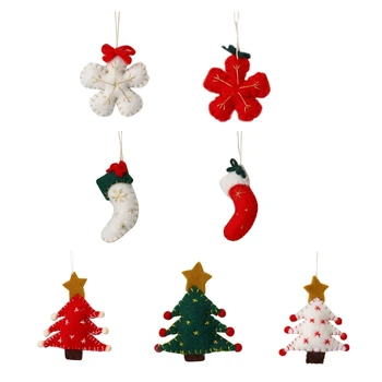 Tundsin Jõulupuu Ripats Täht Värviline Ornament Käsitöö Aksessuaar Siseruumides Väljas Aed Õue Kaunistamiseks B03D
