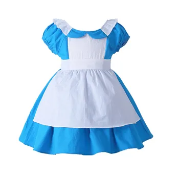 Tüdruk Printsess Lolita Cosplay Kleit Neiu Cosplay Karnevali Kostüümid Kid Laste Sünnipäeva kleit 0