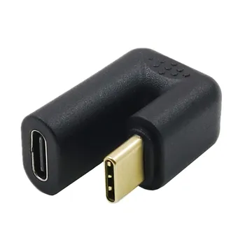 USB-3.1 Versioon Type-c-Meeste ja Naiste U-kujuline 90 360 Kraadi Adapter Toetab Audio ja Video 4K*60hz Resolutsioon 10Gbps