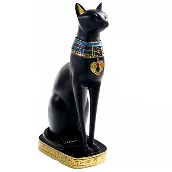 Vaik Egiptuse Kass Bastet Figuriin Anime Egiptuse Jumalanna Kuju Skulptuur Kodu Baar Kontoris Töölaua Kaunistus