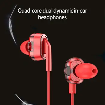 Wired Headset Stereo Surround Müra Vähendamise 3,5 mm-kõrva-Juhtmeline juhtimine Kõrvaklapid Telefon Tarvikud