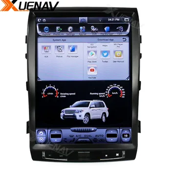 XUENA Vertikaalne Ekraan, Android System Auto-DVD Mängija GPS Navigatsiooni-Toyota Land Cruiser 2007-2015 Multimeedia juhtseade Stereo
