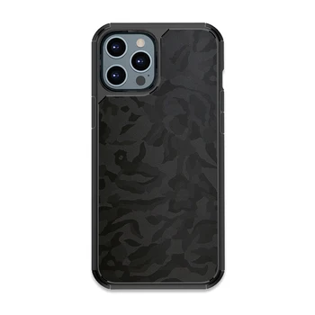 YCSTICKER kogu Keha Põrutuskindel Kate Hübriid Käepide koos 3D Tekstuur Kaitse Luksus Läbipaistev Case for iPhone 12 Pro Max