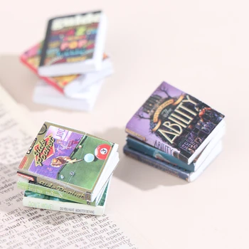 1tk Mini Raamatud, Mänguasjad 1:12 Nukumaja Kääbus mööblitarvikud Mänguasja Kaunistamiseks Eri Seeria Raamatuid Lapsed Mänguasjad 1