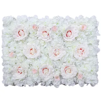 40x60cm Kunstlikku Lille Seina Tõusis Hydrangea Lill Silk Flower Pulm Teenetemärgi Kodu Kaunistamiseks jõuluehe 1