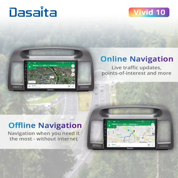 Dasaita Ergas Toyota Corolla 2006 2007 2008 2009 2010 2011 2012 2013 autoraadio 2din Android 10 Multimeedia Mängijad Navigation 1
