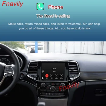 Fnavily OEM Moderniseerimiseks Traadita CarPlay Kasti Waze Google ' i Kaardil JEEP Cherokee Apple CarPlay Ja Android Auto Retrofit Kit + 1