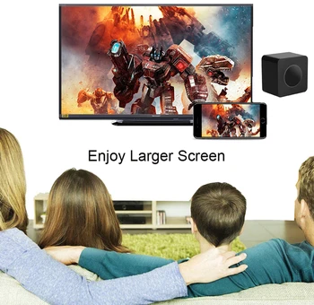 5G Wireless WiFi HDMI-ühilduvate AV Video Adapter kuvapeegeldus Jagada Ekraani Pulk Vastuvõtja IPhone ja Android Telefon, TV 2